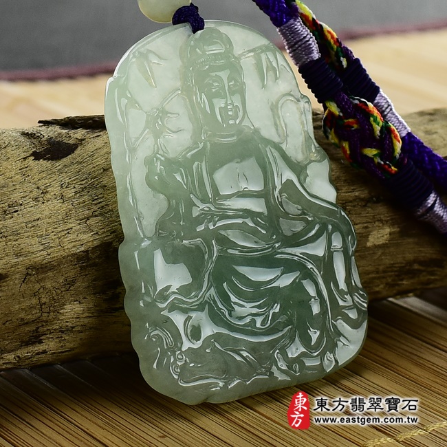 觀音項鍊玉珮  左側照片   （已出售勿下標，可訂做）翡翠觀音項鍊玉珮（觀世音菩薩，持蓮觀音：觀音牌A貨翡翠觀音玉珮、緬甸玉觀音玉墜）。綠色糯冰種觀音，GY408。客製化訂做各種翡翠觀音吊墜玉珮項鍊。★附A貨翡翠雙證書.jpg