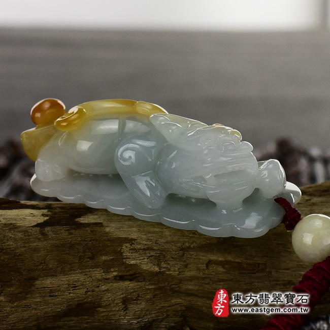 貔貅項鍊玉珮  正面照片   （已出售勿下標，可訂做）翡翠貔貅項鍊玉珮（招財貔貅：貔貅牌A貨翡翠貔貅玉珮、緬甸玉貔貅玉墜）。黃翡翠貔貅，PF334。客製化訂做各種翡翠貔貅吊墜玉珮項鍊。★附A貨翡翠雙證書.jpg