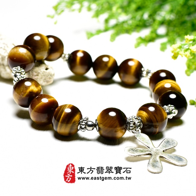 黃虎眼石天然玉石珠串手鍊右側照片   （已出售勿下標，可訂做）黃虎眼手鍊。（黃虎眼珠子，珠徑約10.5~11mm，OTY038）。客製化設計各種黃虎眼珠串、黃虎眼珠子、黃虎眼手鍊、黃虎眼手珠。★附東方翡翠寶石保證卡.jpg