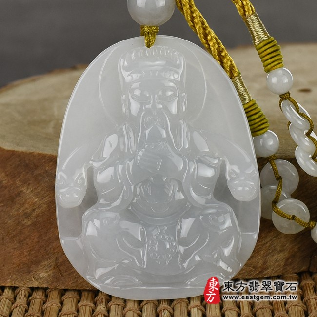 天官項鍊玉珮正面照片   翡翠天官大帝項鍊玉珮(三官大帝:天官大帝牌A貨翡翠天官大帝玉珮、緬甸玉天官大帝玉墜)。白綠色糯種,KN049。客製化訂做各種翡翠天官大帝吊墜玉珮項鍊。★附A貨翡翠雙證書 天官項鍊玉珮正面照片   翡翠天官大帝項鍊玉珮(三官大帝:天官大帝牌A貨翡翠天官大帝玉珮、緬甸玉天官大帝玉墜)。白綠色糯種,KN049。客製化訂做各種翡翠天官大帝吊墜玉珮項鍊。★附A貨翡翠雙證書