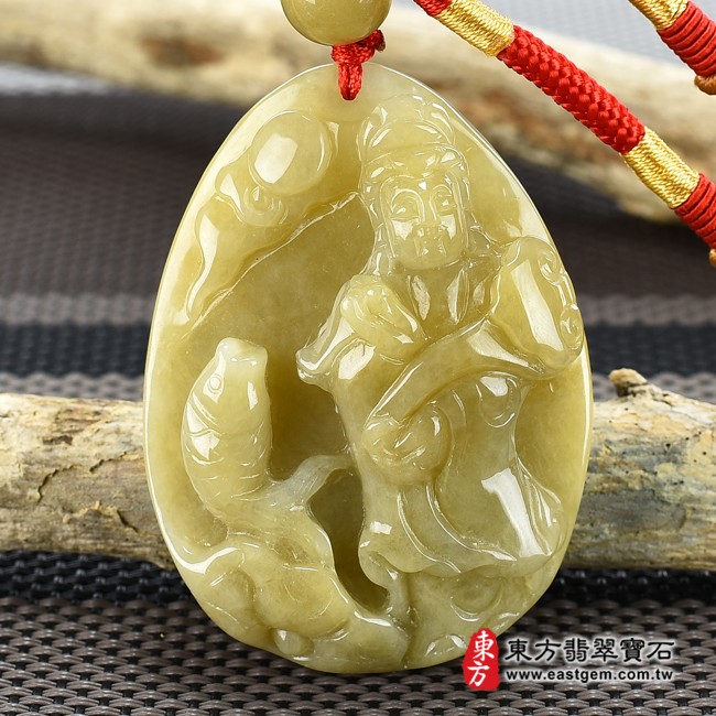 翡翠觀世音菩薩正面照片 （已出售勿下標，可訂做）翡翠觀世音菩薩項鍊玉珮（觀世音菩薩，魚籃觀音：觀世音菩薩牌A貨翡翠觀世音菩薩玉珮、緬甸玉觀世音菩薩玉墜）。黃翡翠觀世音菩薩，GY766。客製化訂做各種翡翠觀世音菩薩吊墜玉珮項鍊。★附A貨翡翠雙證書