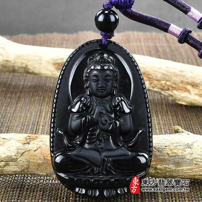 大日如來項鍊玉珮正面照片  （已出售勿下標，可訂做）黑曜石大日如來項鍊玉珮（大日如來：大日如來牌黑曜石大日如來玉珮、黑曜石大日如來玉墜）黑曜石大日如來，FD425。客製化訂做各種黑曜石大日如來吊墜玉珮項鍊。★附東方翡翠寶石保證卡