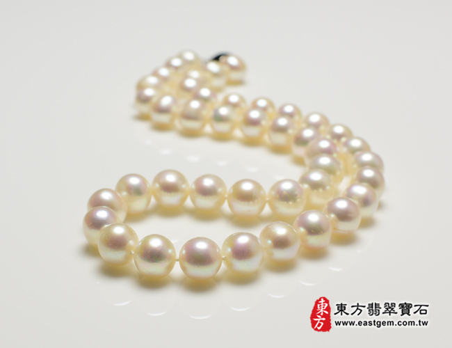 白珍珠項鍊(白珍珠珠子，珠徑約1mm，MWB010) 客製化設計各種白珍珠珠串、白珍珠珠子、白珍珠項鍊、白珍珠手珠。★附東方翡翠寶石保證卡