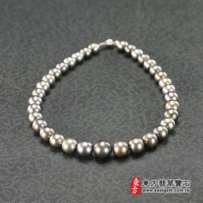 黑珍珠項鍊(黑珍珠珠子，珠徑約0.37mm，MBP001) 客製化設計各種黑珍珠珠串、黑珍珠珠子、黑珍珠項鍊、黑珍珠手珠。★附東方翡翠寶石保證卡