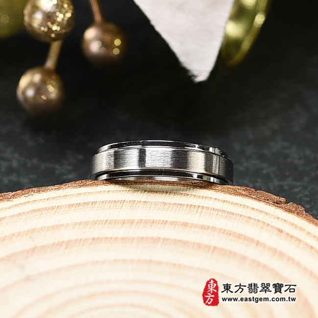 不鏽鋼戒指（不鏽鋼戒指，結婚戒指、結婚對戒、男女對戒）。國際圍10，RSD008。客製化訂做各種不鏽鋼不透鋼戒指吊墜項鍊。★附東方翡翠寶石保證卡