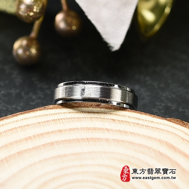 不鏽鋼戒指（不鏽鋼戒指，結婚戒指、結婚對戒、男女對戒）。國際圍10.5，RSD009。客製化訂做各種不鏽鋼不透鋼戒指吊墜項鍊。★附東方翡翠寶石保證卡