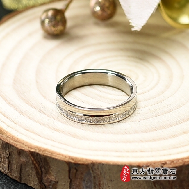 不鏽鋼戒指（不鏽鋼戒指，結婚戒指、結婚對戒、男女對戒）。國際圍11，RSD043。客製化訂做各種不鏽鋼不透鋼戒指吊墜項鍊。★附東方翡翠寶石保證卡