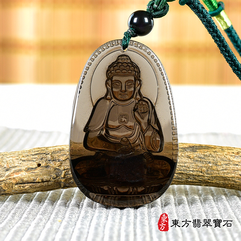 背面黑曜石阿彌陀佛項鍊玉珮（阿彌陀佛：阿彌陀佛牌黑曜石阿彌陀佛玉珮、黑曜石阿彌陀佛玉墜）。黑曜石阿彌陀佛，FD744。客製化訂做各種黑曜石阿彌陀佛吊墜玉珮項鍊。★附東方翡翠寶石保證卡