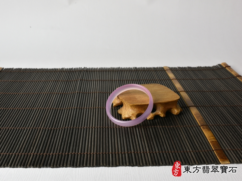 意境-紫瑪瑙手鐲（平口鐲17，PC030）。客製化訂做各種紫瑪瑙手鐲。★附東方翡翠寶石證書