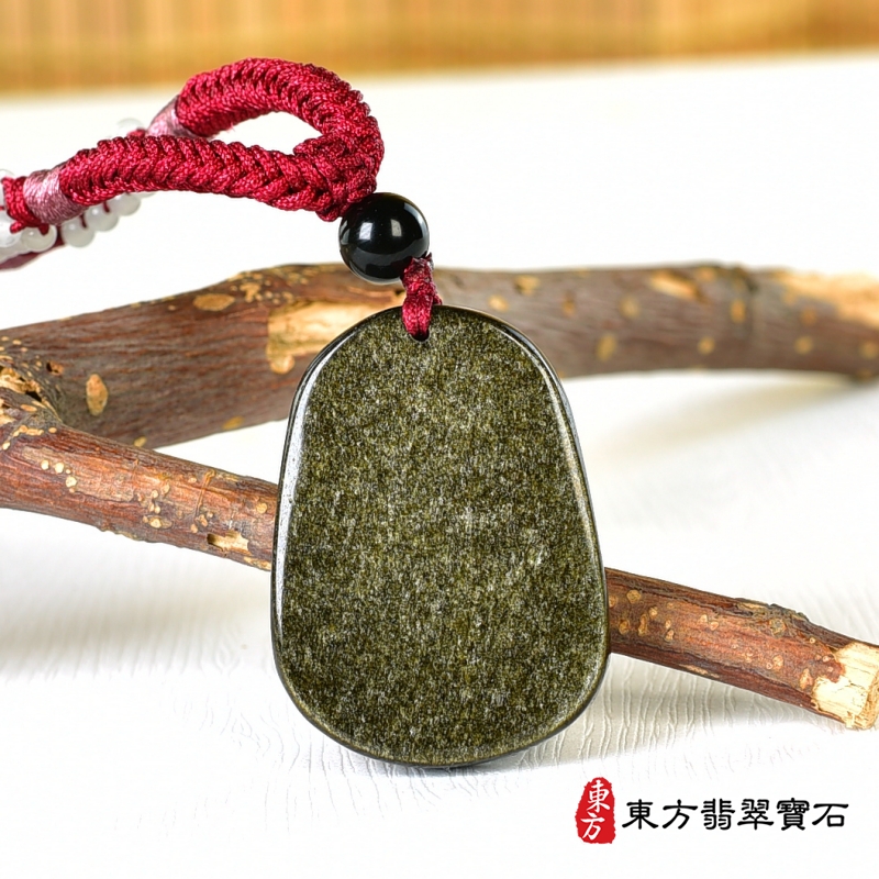 背面-金曜石生肖虎、馬、狗三合貴人項鍊玉珮（生肖屬虎、馬、狗，最適合配戴三合貴人項鍊，虎、馬、狗：金曜石生肖虎、馬、狗玉珮、金曜石生肖虎、馬、狗玉墜、虎、馬、狗十二生肖項鍊）。金曜石虎、馬、狗，ZH236。客製化訂做各種金曜石生肖虎、馬、狗吊墜玉珮項鍊。★附東方翡翠寶石保證卡