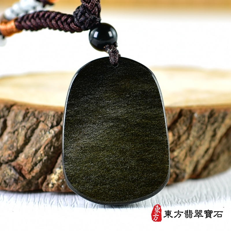 背面-金曜石生肖虎、馬、狗三合貴人項鍊玉珮（生肖屬虎、馬、狗，最適合配戴三合貴人項鍊，虎、馬、狗：金曜石生肖虎、馬、狗玉珮、金曜石生肖虎、馬、狗玉墜、虎、馬、狗十二生肖項鍊）。金曜石虎、馬、狗，ZH237。客製化訂做各種金曜石生肖虎、馬、狗吊墜玉珮項鍊。★附東方翡翠寶石保證卡