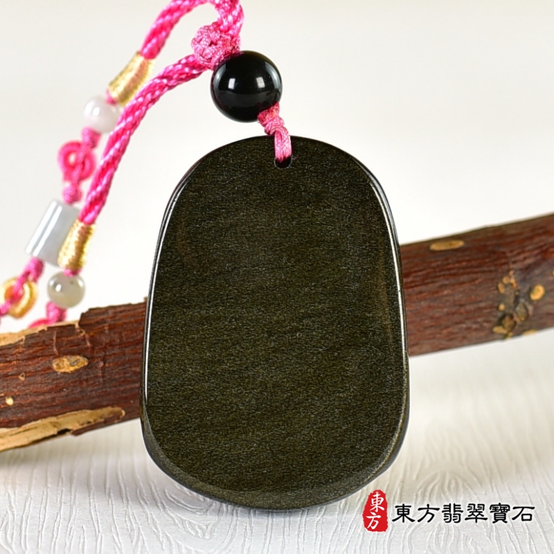 背面-金曜石生肖猴、龍、鼠三合貴人項鍊玉珮（生肖屬猴、龍、鼠，最適合配戴三合貴人項鍊，猴、龍、鼠：金曜石生肖猴、龍、鼠玉珮、金曜石生肖猴、龍、鼠玉墜、猴、龍、鼠十二生肖項鍊）。金曜石猴、龍、鼠，ZH238。客製化訂做各種金曜石生肖猴、龍、鼠吊墜玉珮項鍊。★附東方翡翠寶石保證卡