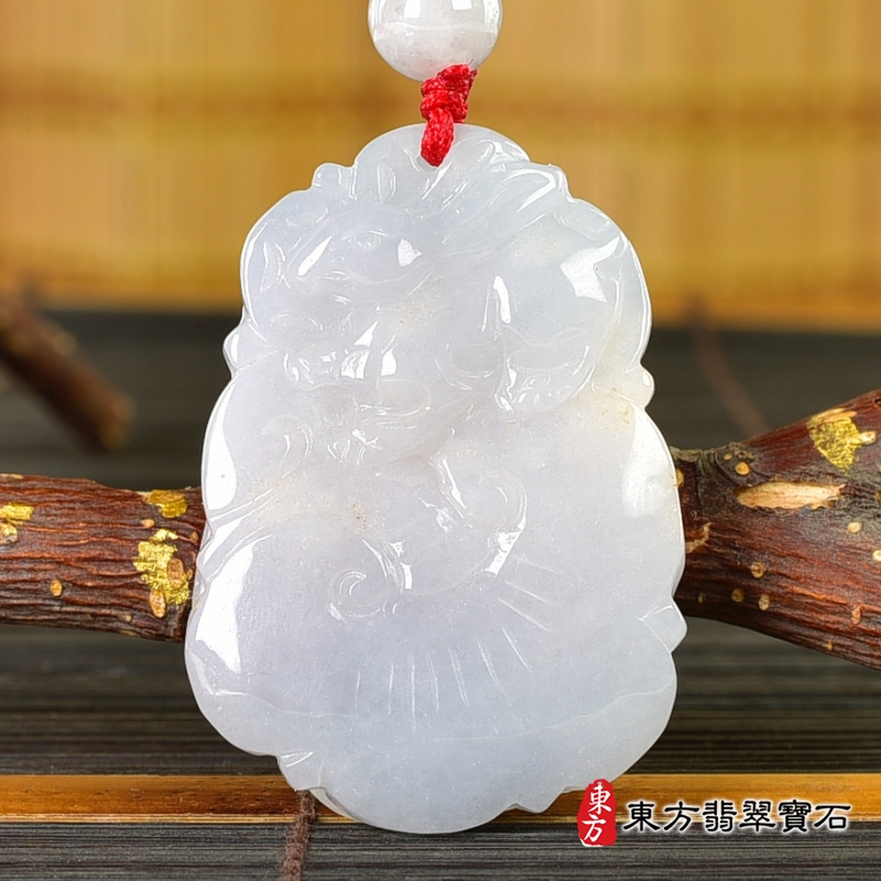 背面-翡翠生肖狗三合六合貴人項鍊玉珮（生肖屬狗，最適合配戴三合六合貴人項鍊，馬虎兔：狗牌A貨翡翠生肖狗玉珮、緬甸玉生肖狗玉墜、狗十二生肖項鍊）。ZH254。客製化訂做各種翡翠生肖狗吊墜玉珮項鍊。★附A貨翡翠雙證書