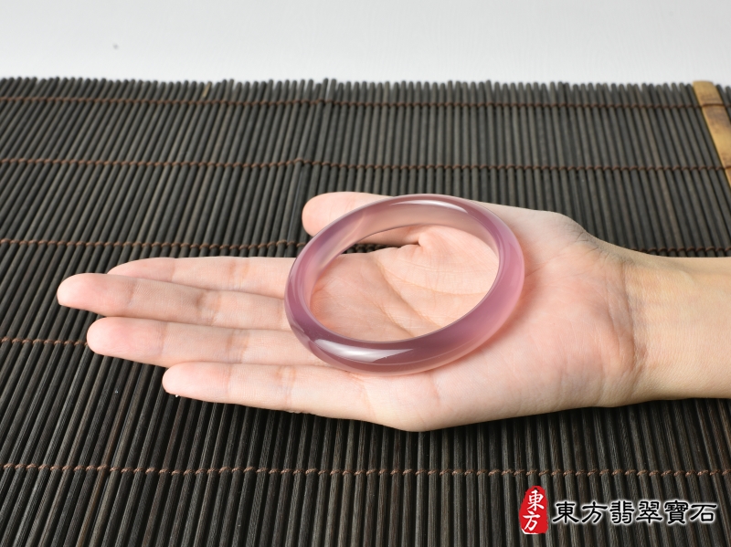 大小-紫瑪瑙手鐲（平口鐲17.5，PC034）。客製化訂做各種紫瑪瑙手鐲。★附東方翡翠寶石證書