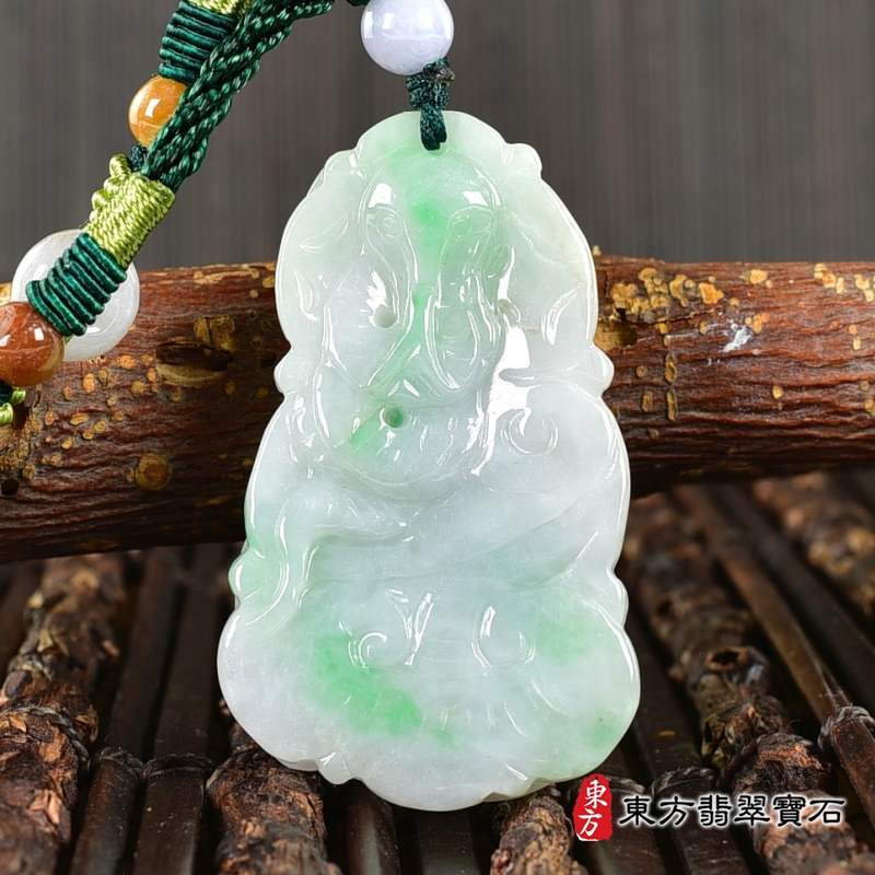 背面-翡翠生肖猴三合六合貴人項鍊玉珮（生肖屬猴，最適合配戴三合六合貴人項鍊，鼠龍蛇：猴牌A貨翡翠生肖猴玉珮、緬甸玉生肖猴玉墜、猴十二生肖項鍊）。猴，ZH283。客製化訂做各種翡翠生肖猴吊墜玉珮項鍊。★附A貨翡翠雙證書