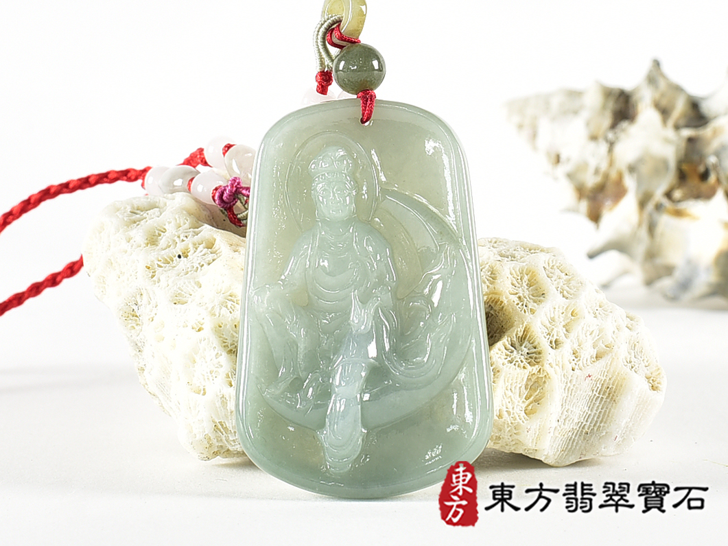 翡翠觀音項鍊玉珮(觀世音菩薩、寶瓶觀音:觀音牌A貨翡翠觀世音菩薩玉珮、緬甸玉觀音玉墜)。綠色糯種觀世音菩薩,GY1461。客製化訂做各種翡翠觀音吊墜玉珮項鍊。★附A貨翡翠雙證書 0.jpg