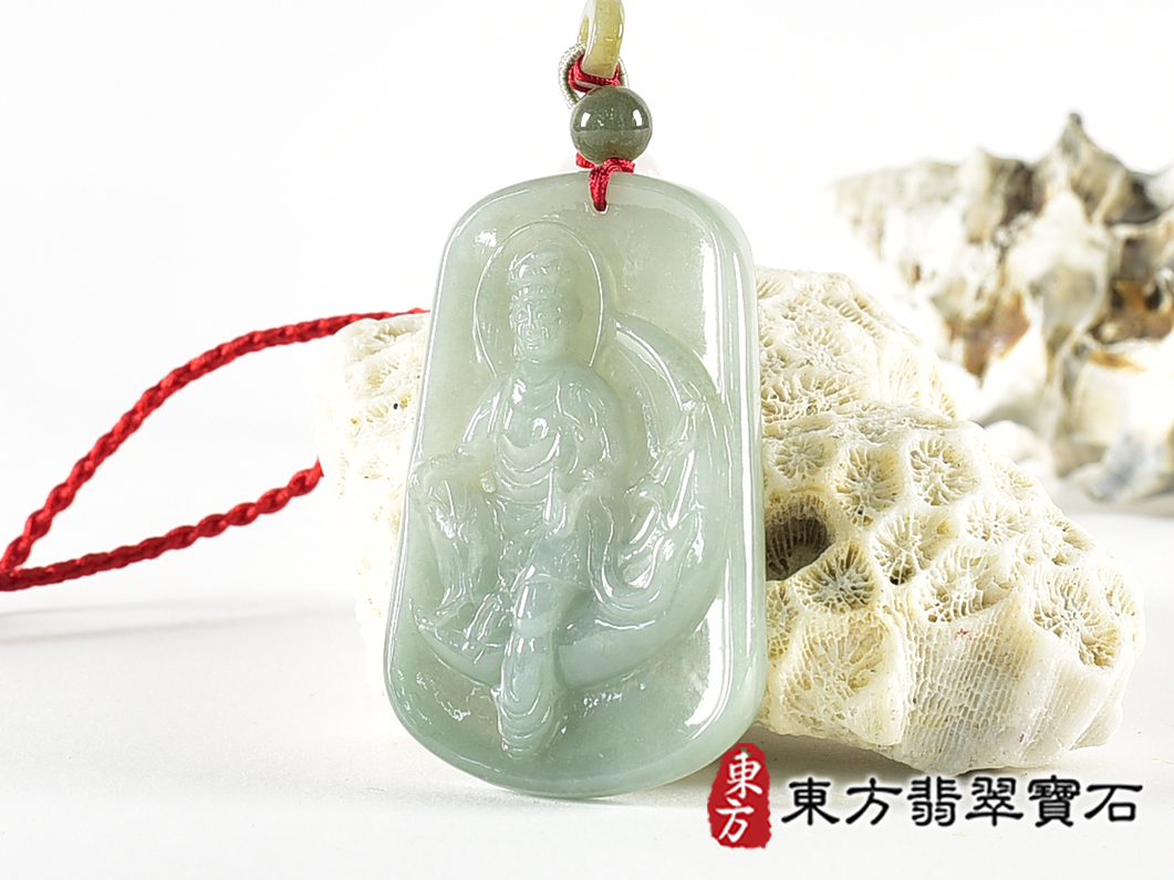 翡翠觀音項鍊玉珮(觀世音菩薩、寶瓶觀音:觀音牌A貨翡翠觀世音菩薩玉珮、緬甸玉觀音玉墜)。綠色糯種觀世音菩薩,GY1461。客製化訂做各種翡翠觀音吊墜玉珮項鍊。★附A貨翡翠雙證書 1.jpg
