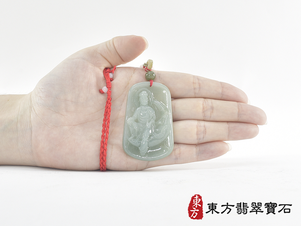 翡翠觀音項鍊玉珮(觀世音菩薩、寶瓶觀音:觀音牌A貨翡翠觀世音菩薩玉珮、緬甸玉觀音玉墜)。綠色糯種觀世音菩薩,GY1461。客製化訂做各種翡翠觀音吊墜玉珮項鍊。★附A貨翡翠雙證書 5.jpg