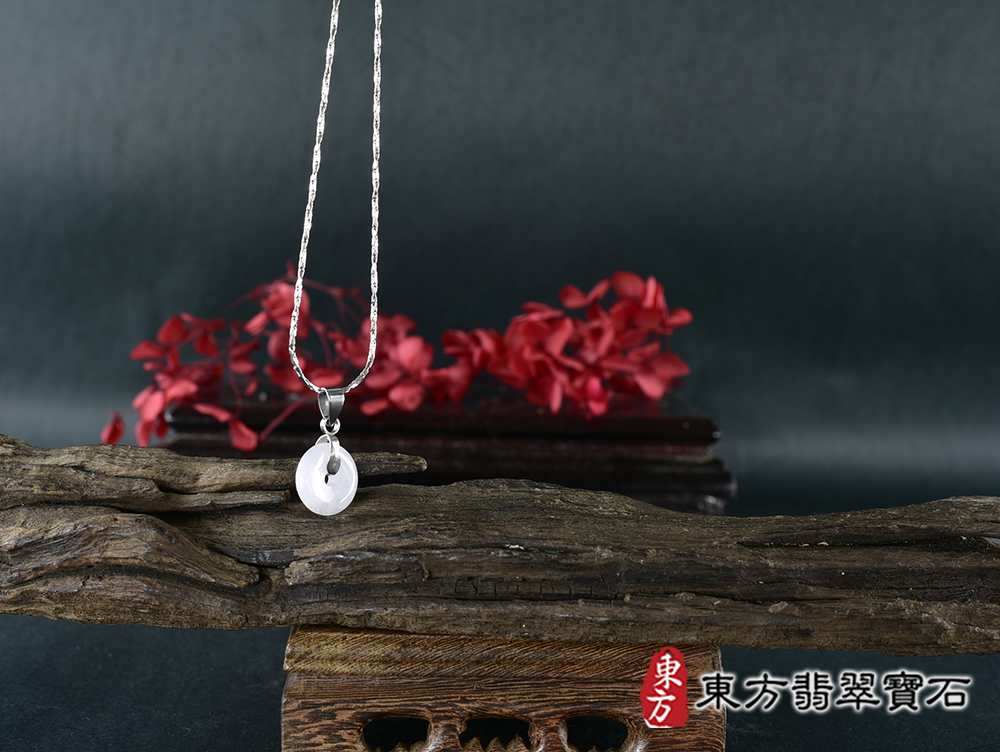 翡翠平安扣項鍊玉珮(平安富貴:平安扣牌A貨翡翠平安扣玉珮、緬甸玉平安扣玉墜)。淺紫色糯種平安扣,PN834。客製化訂做各種翡翠平安扣吊墜玉珮項鍊。★附A貨翡翠雙證書 11.jpg