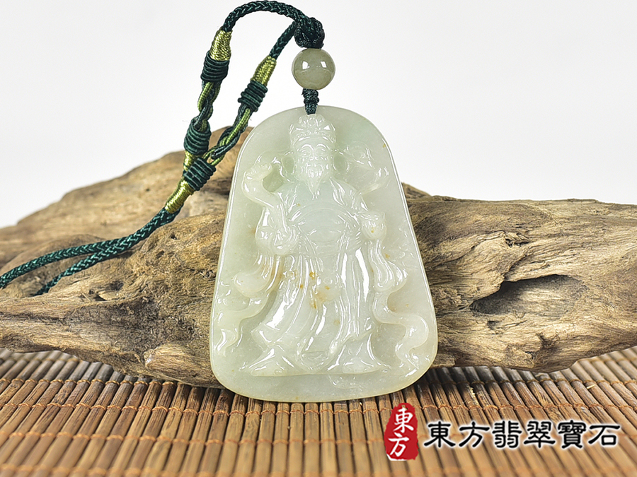 翡翠福德正神土地公財神爺項鍊玉珮(福德正神土地公財神爺:福德正神土地公財神爺牌A貨翡翠福德正神土地公財神爺玉珮、緬甸玉福德正神土地公財神爺玉墜)。春帶彩糯種翡翠福德正神土地公財神爺,CG053。客製化訂做各種翡翠福德正神土地公財神爺吊墜玉珮項鍊。★附A貨翡翠雙證書 0.jpg