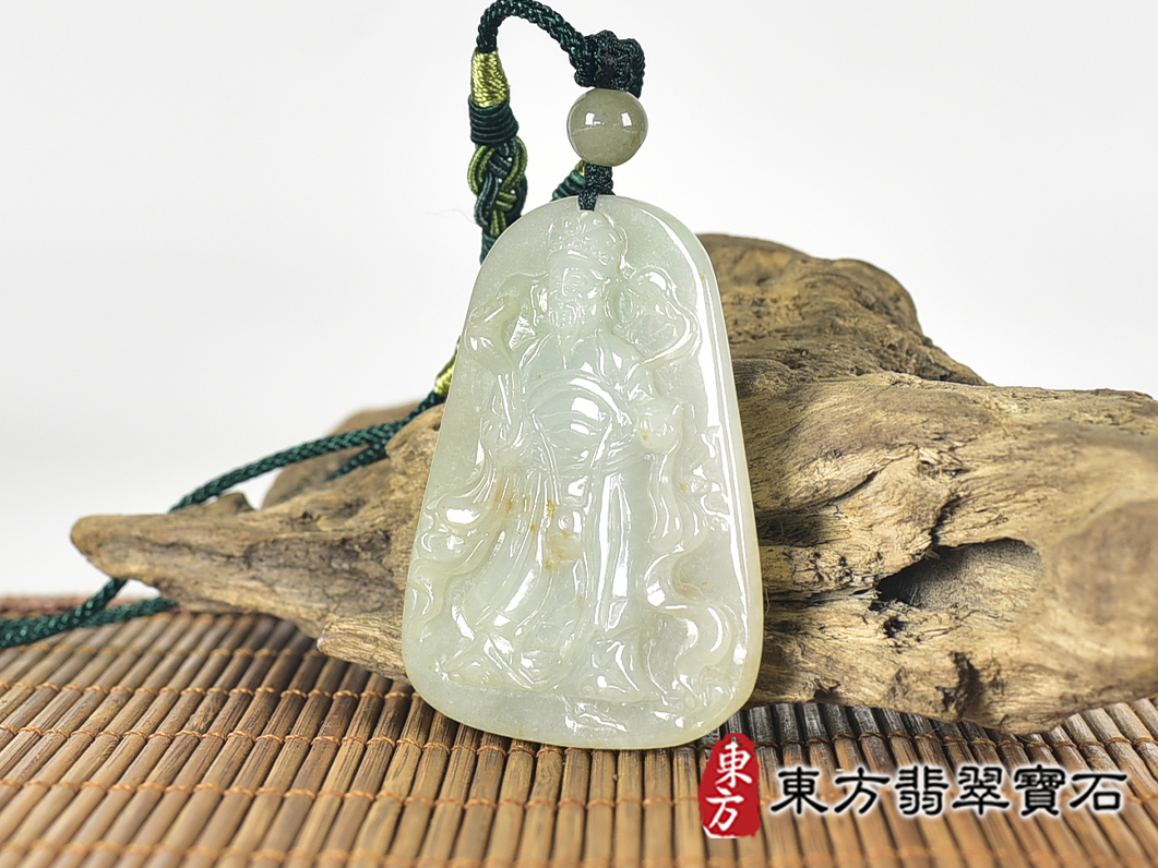 翡翠福德正神土地公財神爺項鍊玉珮(福德正神土地公財神爺:福德正神土地公財神爺牌A貨翡翠福德正神土地公財神爺玉珮、緬甸玉福德正神土地公財神爺玉墜)。春帶彩糯種翡翠福德正神土地公財神爺,CG053。客製化訂做各種翡翠福德正神土地公財神爺吊墜玉珮項鍊。★附A貨翡翠雙證書 1.jpg