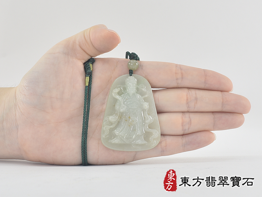 翡翠福德正神土地公財神爺項鍊玉珮(福德正神土地公財神爺:福德正神土地公財神爺牌A貨翡翠福德正神土地公財神爺玉珮、緬甸玉福德正神土地公財神爺玉墜)。春帶彩糯種翡翠福德正神土地公財神爺,CG053。客製化訂做各種翡翠福德正神土地公財神爺吊墜玉珮項鍊。★附A貨翡翠雙證書 5.jpg