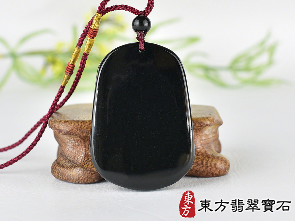 黑曜石牛項鍊玉珮(牛運亨通:牛牌黑曜石牛玉珮、黑曜石牛玉墜、牛十二生肖項鍊)。黑曜石牛,CO069。客製化訂做各種黑曜石牛吊墜玉珮項鍊。★附東方翡翠寶石保證卡 3.jpg