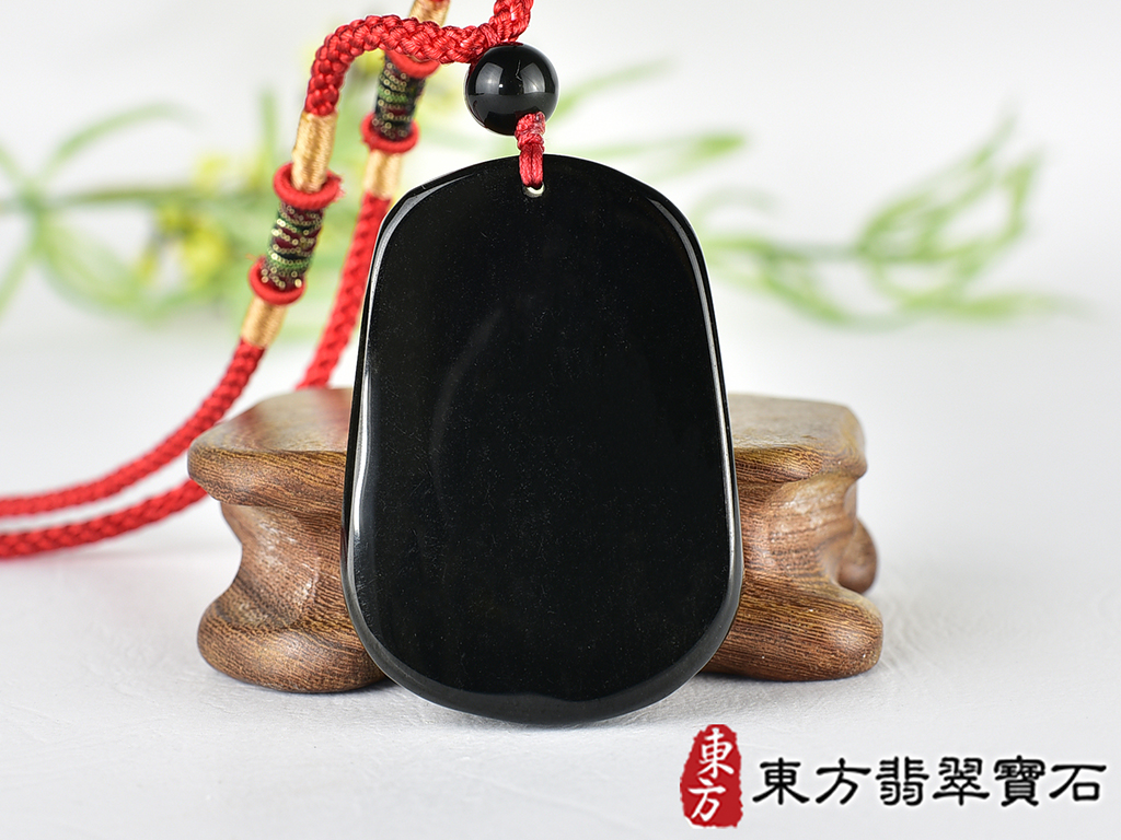 黑曜石牛項鍊玉珮(牛運亨通:牛牌黑曜石牛玉珮、黑曜石牛玉墜、牛十二生肖項鍊)。黑曜石牛,CO070。客製化訂做各種黑曜石牛吊墜玉珮項鍊。★附東方翡翠寶石保證卡 3.jpg