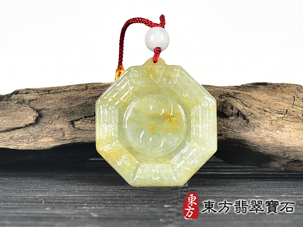 翡翠八卦項鍊玉珮(精工八卦太極,先天八卦:八卦牌A貨翡翠八卦玉珮、緬甸玉八卦玉墜)。八卦,ED398。客製化訂做各種翡翠八卦吊墜玉珮項鍊。★附A貨翡翠雙證書 0.jpg