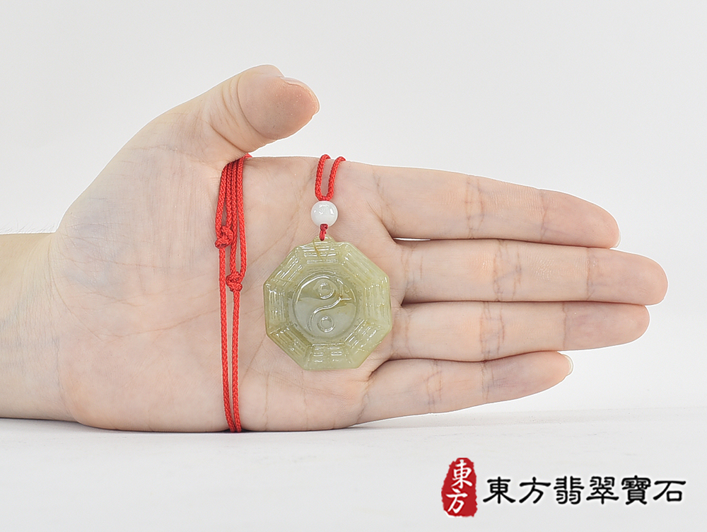 翡翠八卦項鍊玉珮(精工八卦太極,先天八卦:八卦牌A貨翡翠八卦玉珮、緬甸玉八卦玉墜)。八卦,ED398。客製化訂做各種翡翠八卦吊墜玉珮項鍊。★附A貨翡翠雙證書 7.jpg