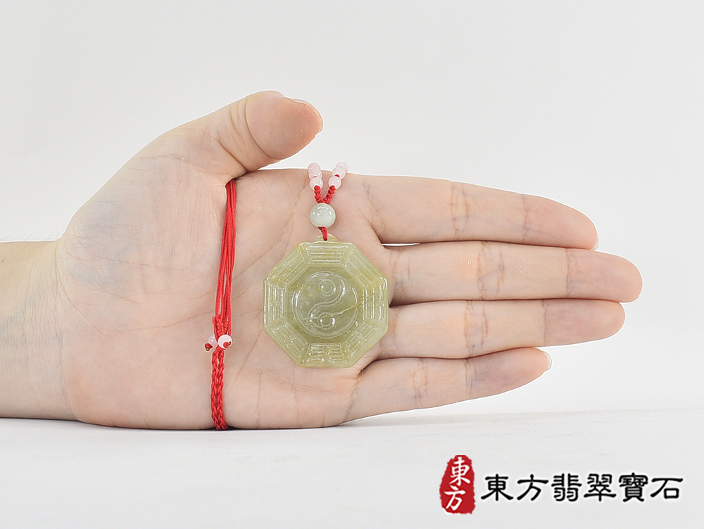 翡翠八卦項鍊玉珮(精工八卦太極,先天八卦:八卦牌A貨翡翠八卦玉珮、緬甸玉八卦玉墜)。八卦,ED399。客製化訂做各種翡翠八卦吊墜玉珮項鍊。★附A貨翡翠雙證書 7.jpg