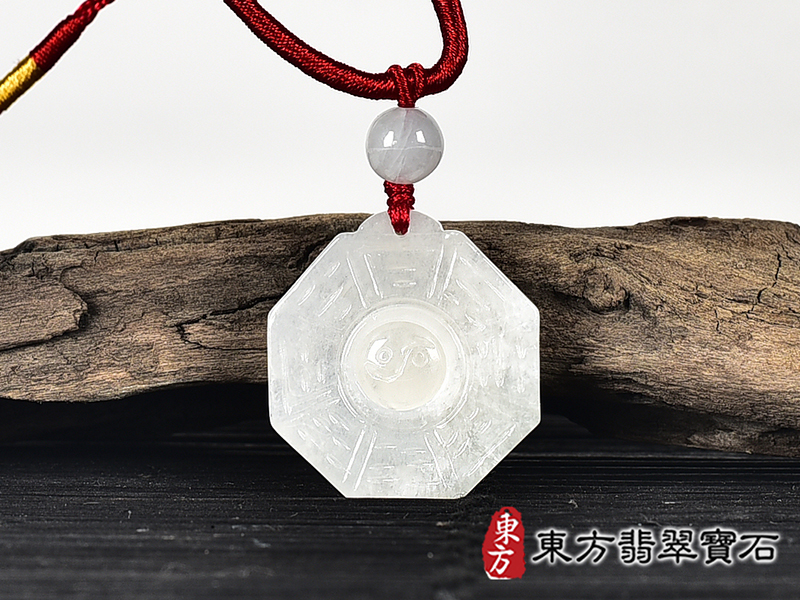 翡翠八卦項鍊玉珮(精工八卦太極,先天八卦:八卦牌A貨翡翠八卦玉珮、緬甸玉八卦玉墜)。八卦,ED402。客製化訂做各種翡翠八卦吊墜玉珮項鍊。★附A貨翡翠雙證書 3.jpg
