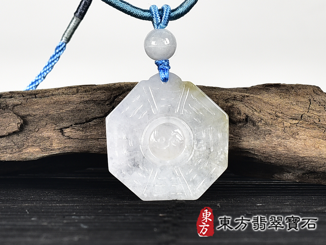 翡翠八卦項鍊玉珮(精工八卦太極,先天八卦:八卦牌A貨翡翠八卦玉珮、緬甸玉八卦玉墜)。八卦,ED405。客製化訂做各種翡翠八卦吊墜玉珮項鍊。★附A貨翡翠雙證書 0.jpg