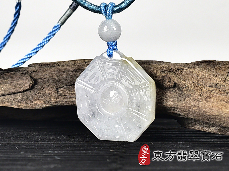 翡翠八卦項鍊玉珮(精工八卦太極,先天八卦:八卦牌A貨翡翠八卦玉珮、緬甸玉八卦玉墜)。八卦,ED405。客製化訂做各種翡翠八卦吊墜玉珮項鍊。★附A貨翡翠雙證書 1.jpg