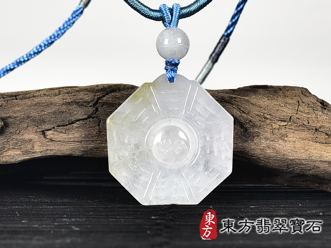 翡翠八卦項鍊玉珮(精工八卦太極,先天八卦:八卦牌A貨翡翠八卦玉珮、緬甸玉八卦玉墜)。八卦,ED405。客製化訂做各種翡翠八卦吊墜玉珮項鍊。★附A貨翡翠雙證書 3.jpg