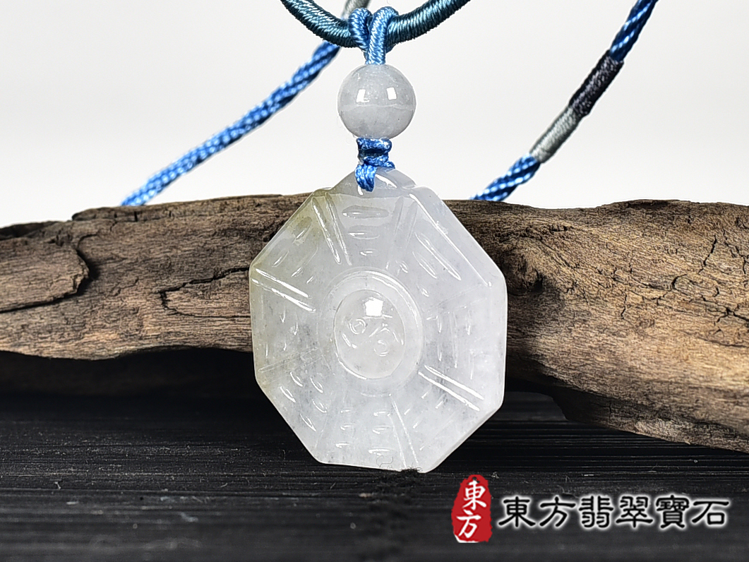 翡翠八卦項鍊玉珮(精工八卦太極,先天八卦:八卦牌A貨翡翠八卦玉珮、緬甸玉八卦玉墜)。八卦,ED405。客製化訂做各種翡翠八卦吊墜玉珮項鍊。★附A貨翡翠雙證書 4.jpg