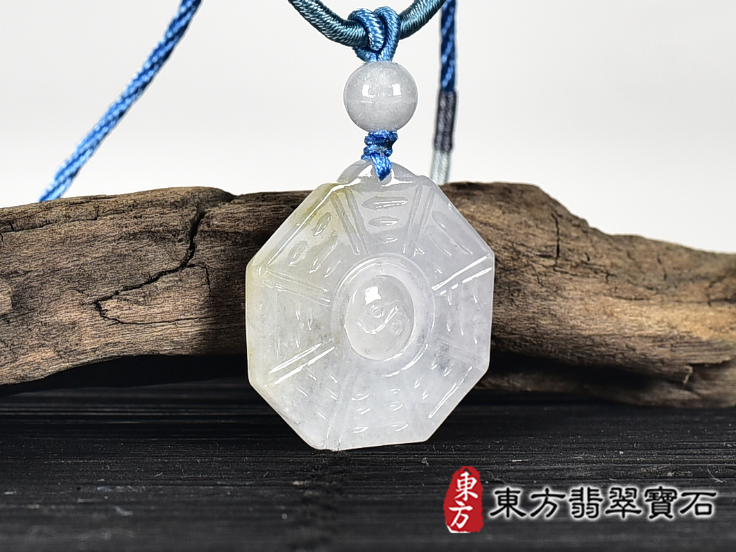 翡翠八卦項鍊玉珮(精工八卦太極,先天八卦:八卦牌A貨翡翠八卦玉珮、緬甸玉八卦玉墜)。八卦,ED405。客製化訂做各種翡翠八卦吊墜玉珮項鍊。★附A貨翡翠雙證書 5.jpg