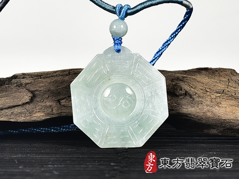 翡翠八卦項鍊玉珮(精工八卦太極,先天八卦:八卦牌A貨翡翠八卦玉珮、緬甸玉八卦玉墜)。八卦,ED411。客製化訂做各種翡翠八卦吊墜玉珮項鍊。★附A貨翡翠雙證書 0.jpg