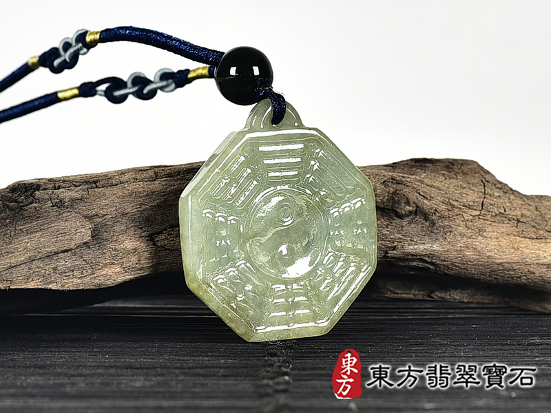 翡翠八卦項鍊玉珮(精工八卦太極,先天八卦:八卦牌A貨翡翠八卦玉珮、緬甸玉八卦玉墜)。八卦,ED413。客製化訂做各種翡翠八卦吊墜玉珮項鍊。★附A貨翡翠雙證書 5.jpg