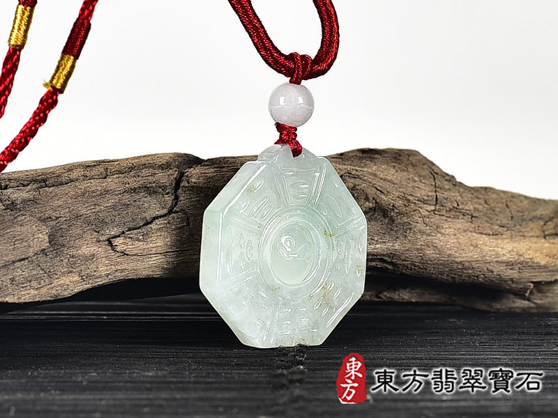 翡翠八卦項鍊玉珮(精工八卦太極,先天八卦:八卦牌A貨翡翠八卦玉珮、緬甸玉八卦玉墜)。八卦,ED414。客製化訂做各種翡翠八卦吊墜玉珮項鍊。★附A貨翡翠雙證書 2.jpg
