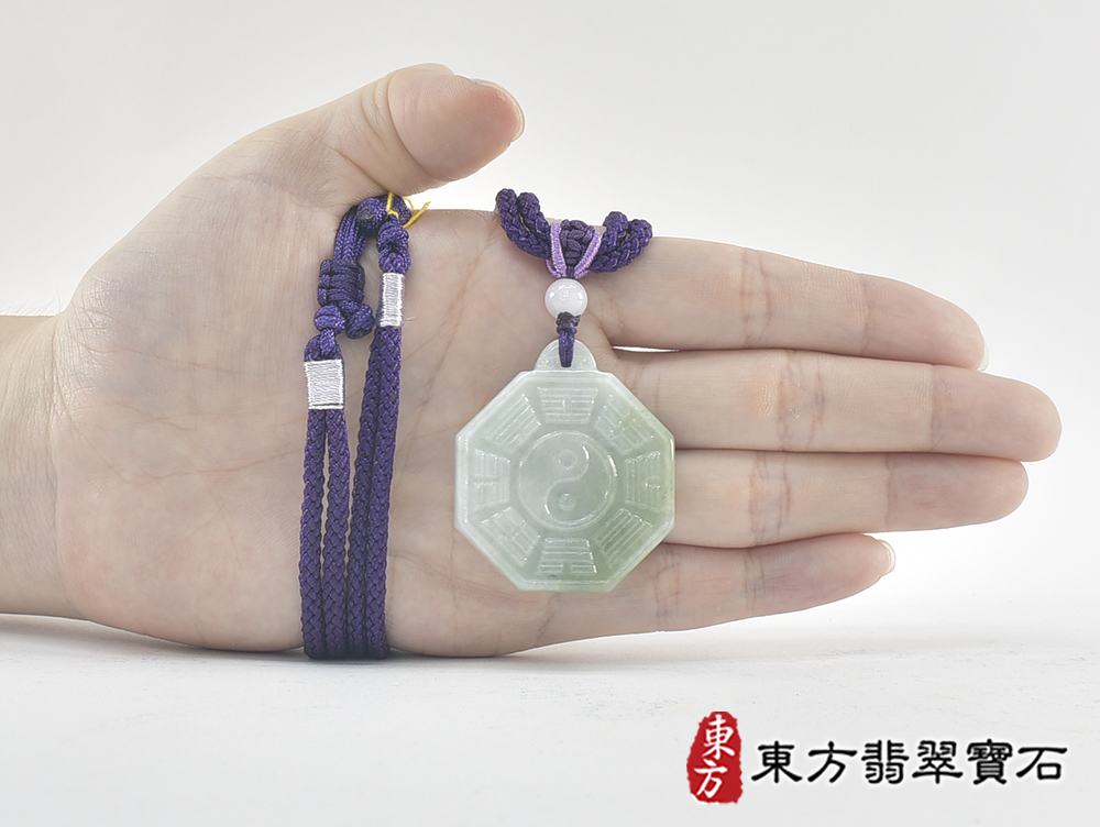 翡翠八卦項鍊玉珮(精工八卦太極,先天八卦:八卦牌A貨翡翠八卦玉珮、緬甸玉八卦玉墜)。八卦,ED486。訂做各種翡翠八卦吊墜玉珮項鍊。★附A貨翡翠雙證書 7.jpg