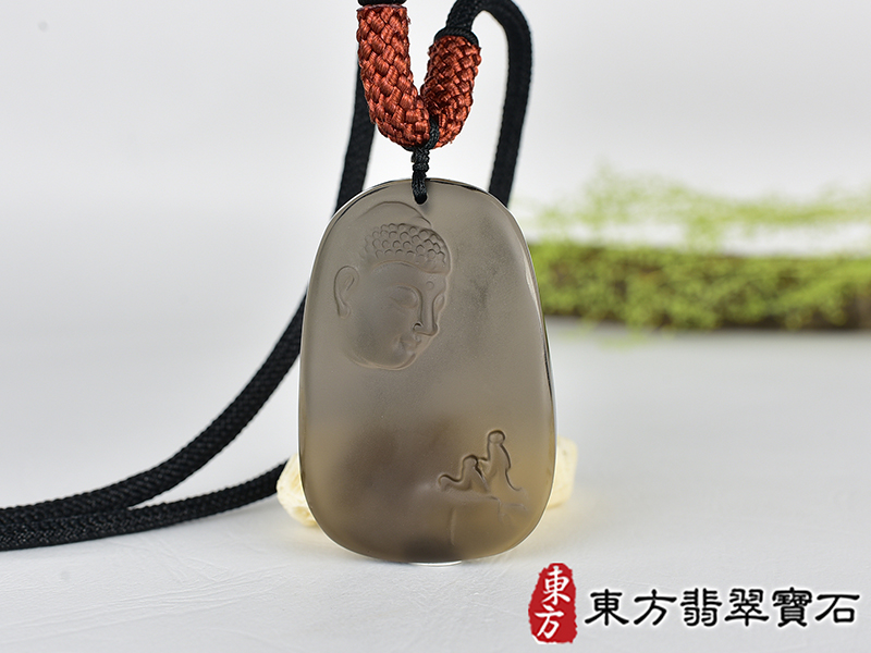 黑曜石釋迦摩尼項鍊玉珮(釋迦摩尼:釋迦摩尼牌黑曜石釋迦摩尼玉珮、黑曜石釋迦摩尼玉墜)全黑黑曜石釋迦摩尼,FD785。客製化訂做各種黑曜石釋迦摩尼吊墜玉珮項鍊。★附東方翡翠寶石保證卡 0.jpg