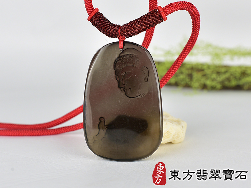 黑曜石釋迦摩尼項鍊玉珮(釋迦摩尼:釋迦摩尼牌黑曜石釋迦摩尼玉珮、黑曜石釋迦摩尼玉墜)全黑黑曜石釋迦摩尼,FD786。客製化訂做各種黑曜石釋迦摩尼吊墜玉珮項鍊。★附東方翡翠寶石保證卡 3.jpg