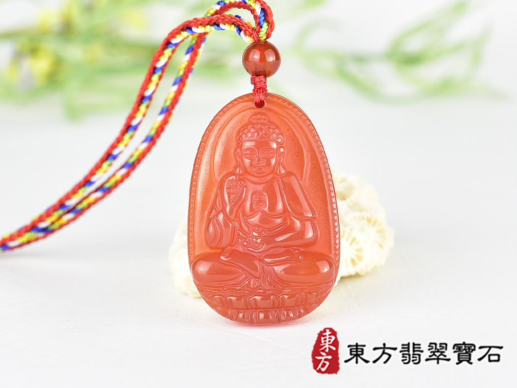 紅瑪瑙阿彌陀佛項鍊玉珮(阿彌陀佛:阿彌陀佛牌紅瑪瑙阿彌陀佛玉珮、紅瑪瑙阿彌陀佛玉墜)。紅瑪瑙阿彌陀佛,FD811。客製化訂做各種紅瑪瑙阿彌陀佛吊墜玉珮項鍊。★附東方翡翠寶石保證卡 0.jpg