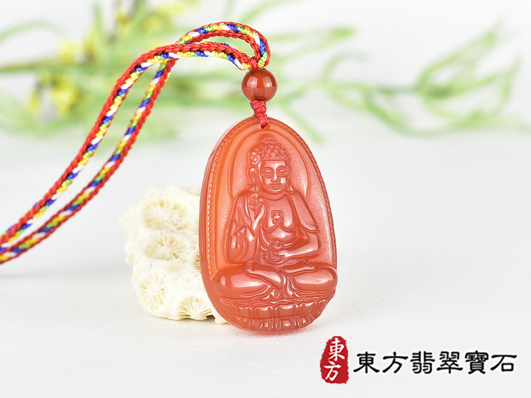 紅瑪瑙阿彌陀佛項鍊玉珮(阿彌陀佛:阿彌陀佛牌紅瑪瑙阿彌陀佛玉珮、紅瑪瑙阿彌陀佛玉墜)。紅瑪瑙阿彌陀佛,FD811。客製化訂做各種紅瑪瑙阿彌陀佛吊墜玉珮項鍊。★附東方翡翠寶石保證卡 2.jpg