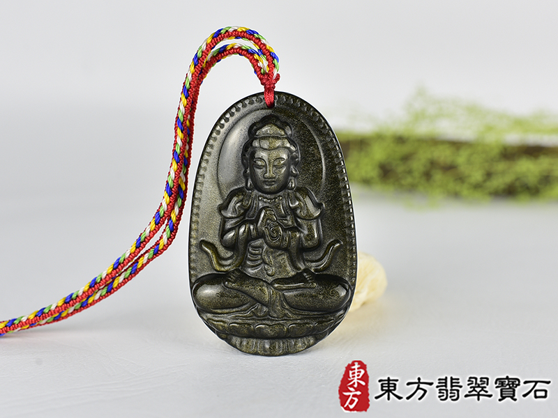 金曜石大日如來項鍊玉珮(大日如來:大日如來牌金曜石大日如來玉珮、金曜石大日如來玉墜)金曜石大日如來,FD816。客製化訂做各種金曜石大日如來吊墜玉珮項鍊。★附東方翡翠寶石保證卡 0.jpg