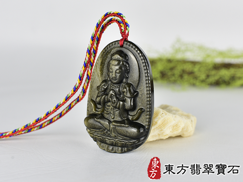 金曜石大日如來項鍊玉珮(大日如來:大日如來牌金曜石大日如來玉珮、金曜石大日如來玉墜)金曜石大日如來,FD816。客製化訂做各種金曜石大日如來吊墜玉珮項鍊。★附東方翡翠寶石保證卡 1.jpg