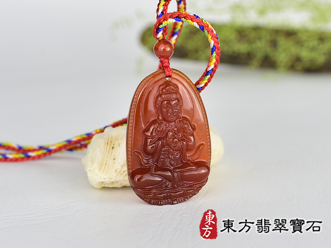 紅瑪瑙大日如來項鍊玉珮(大日如來:大日如來牌紅瑪瑙大日如來玉珮、紅瑪瑙大日如來玉墜)紅瑪瑙大日如來,FD828。客製化訂做各種紅瑪瑙大日如來吊墜玉珮項鍊。★附東方翡翠寶石保證卡 2.jpg