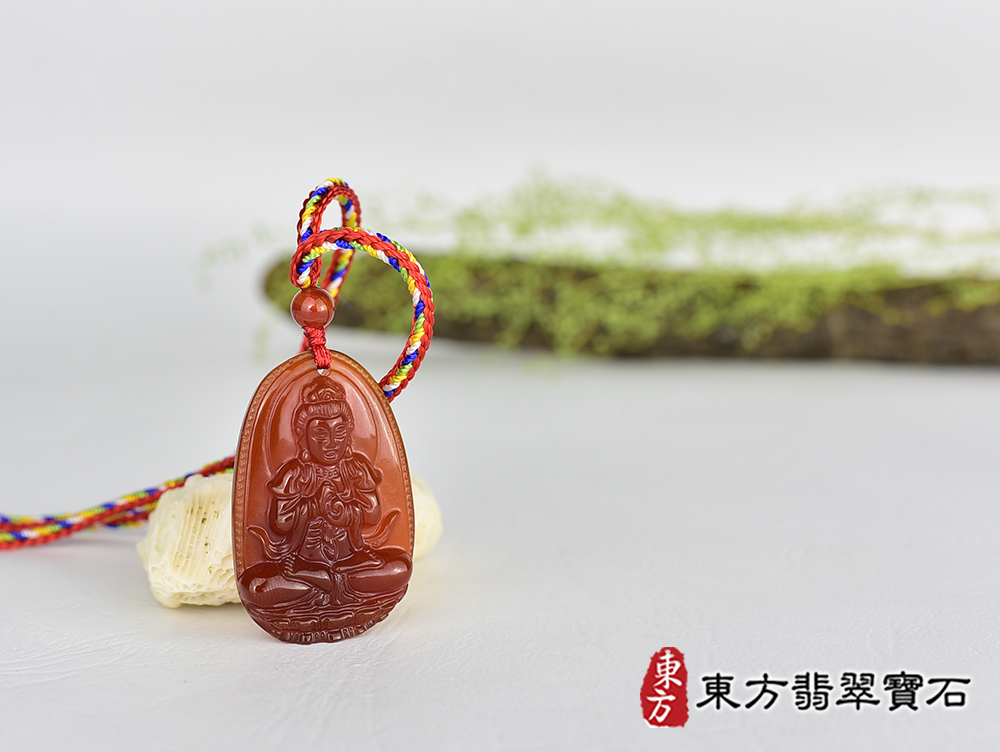 紅瑪瑙大日如來項鍊玉珮(大日如來:大日如來牌紅瑪瑙大日如來玉珮、紅瑪瑙大日如來玉墜)紅瑪瑙大日如來,FD828。客製化訂做各種紅瑪瑙大日如來吊墜玉珮項鍊。★附東方翡翠寶石保證卡 4.jpg