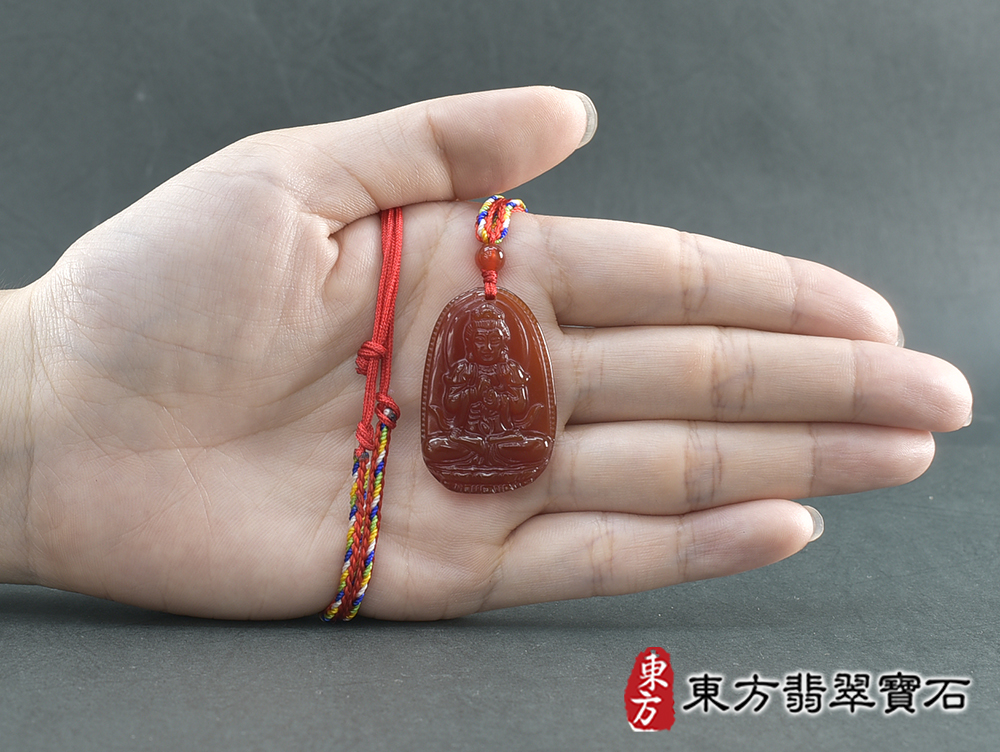 紅瑪瑙大日如來項鍊玉珮(大日如來:大日如來牌紅瑪瑙大日如來玉珮、紅瑪瑙大日如來玉墜)紅瑪瑙大日如來,FD828。客製化訂做各種紅瑪瑙大日如來吊墜玉珮項鍊。★附東方翡翠寶石保證卡 5.jpg